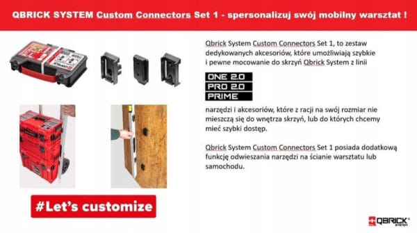 Organizer z zestawem konektorów Qbrick System Custom Connectors SET 1 - obrazek 13