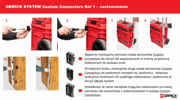 Organizer z zestawem konektorów Qbrick System Custom Connectors SET 1 - obrazek 12