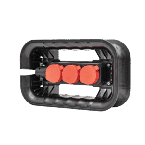 Nawijak na kabel z 3 gniazdami Qbrick System Custom SET