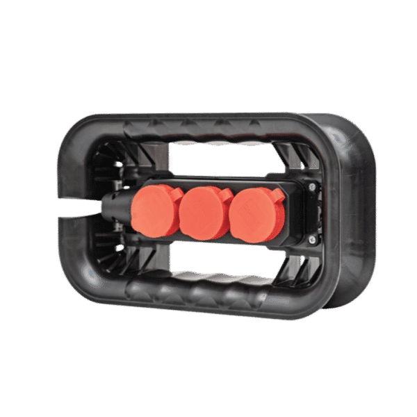 Nawijak na kabel z 3 gniazdami Qbrick System Custom SET