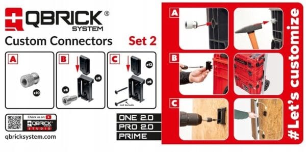 Organizer z zestawem konektorów Qbrick System Custom Connectors SET 2 - obrazek 11