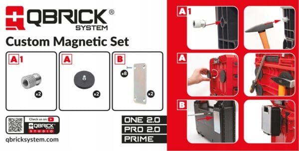 Organizer z zestawem magnesów Qbrick System Custom Magnetic SET - obrazek 7