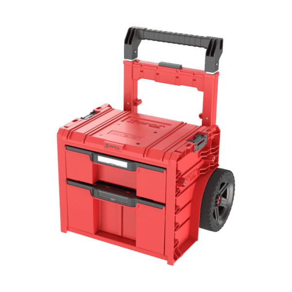 Mobilna skrzynka z szufladami Qbrick System PRO Cart 2.0 Plus Drawer 2 RED Ultra HD