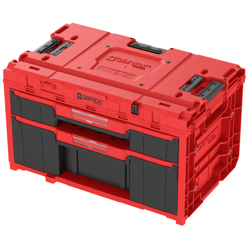 Skrzynia narzędziowa Qbrick System ONE Drawer 2 PLUS Toolbox 2.0 RED Ultra HD