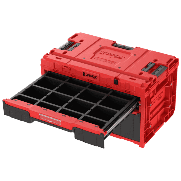 Skrzynia narzędziowa Qbrick System ONE Drawer 2 PLUS Toolbox 2.0 RED Ultra HD - obrazek 2