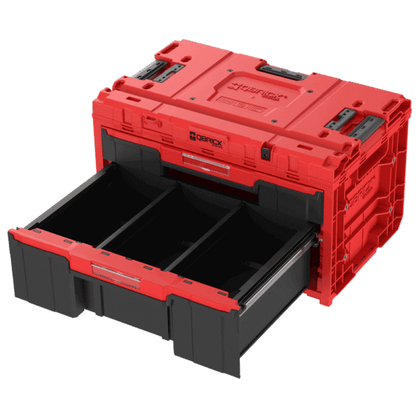 Skrzynia narzędziowa Qbrick System ONE Drawer 2 PLUS Toolbox 2.0 RED Ultra HD - obrazek 3