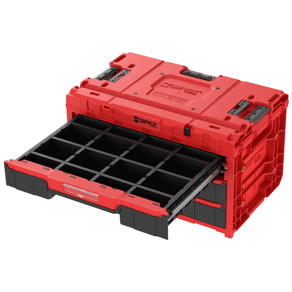 Skrzynia narzędziowa Qbrick System ONE Drawer 3 Toolbox 2.0 RED Ultra HD - obrazek 2