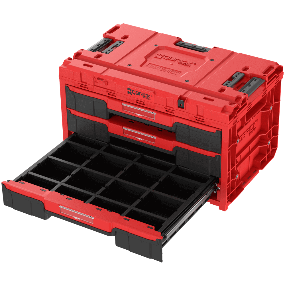 Skrzynia narzędziowa Qbrick System ONE Drawer 3 Toolbox 2.0 RED Ultra HD - obrazek 4